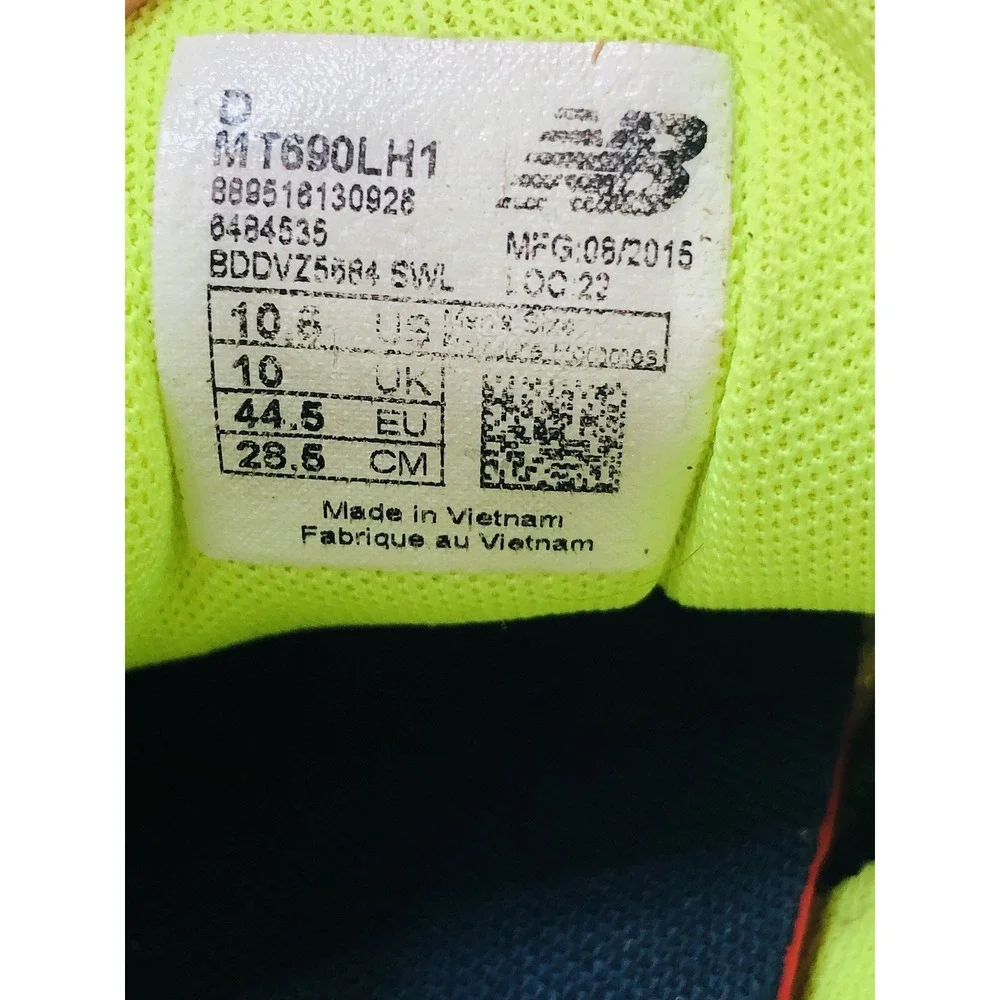 New Balance 690 v2 Speed Ride Mens Sz 10.5 Trail Running Shoes Lace Green Neon